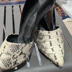 Elegant Snakeskin Patterned Heels